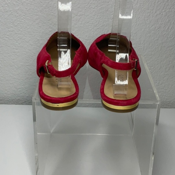 Talbot’s Red Poppy Suede Slingback Flats Size: 5 - Picture 4 of 8
